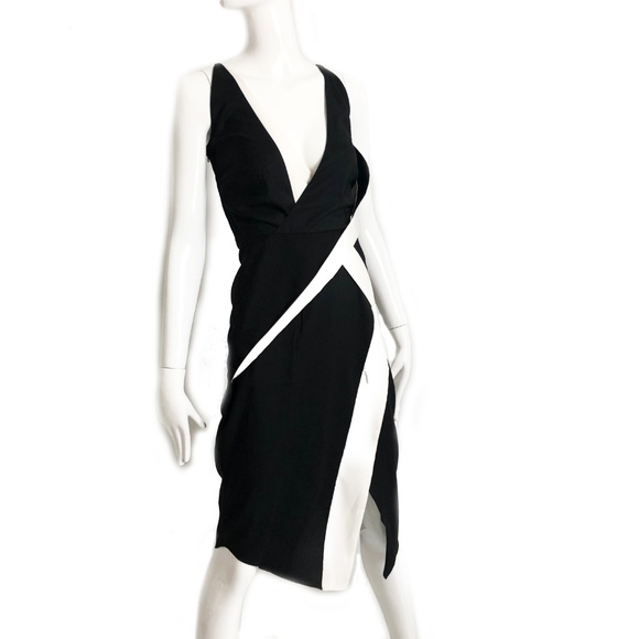 Free People Shakuhachi Color Block Dress Black White NWT NOS - Picture 1 of 7